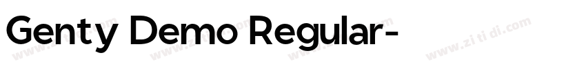 Genty Demo Regular字体转换